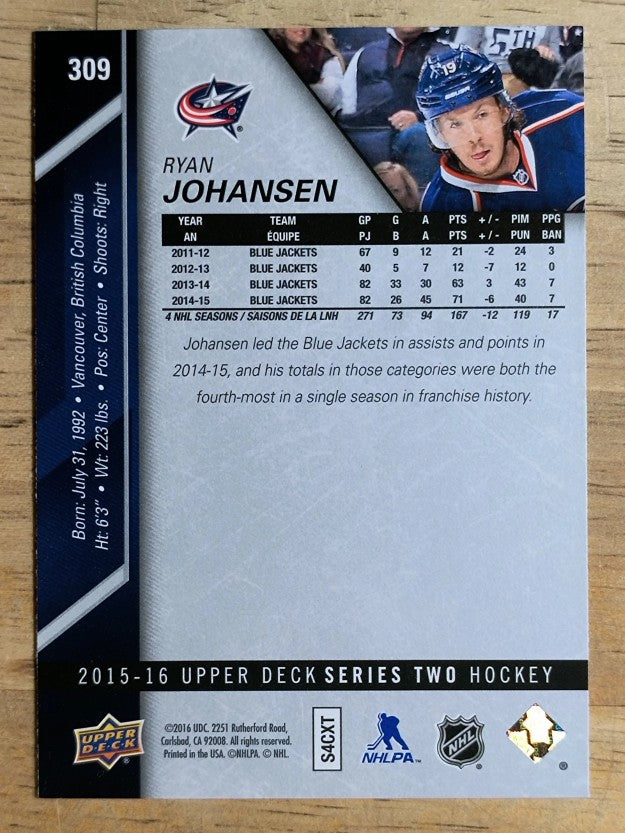 2015-16 Upper Deck #309 Ryan Johansen