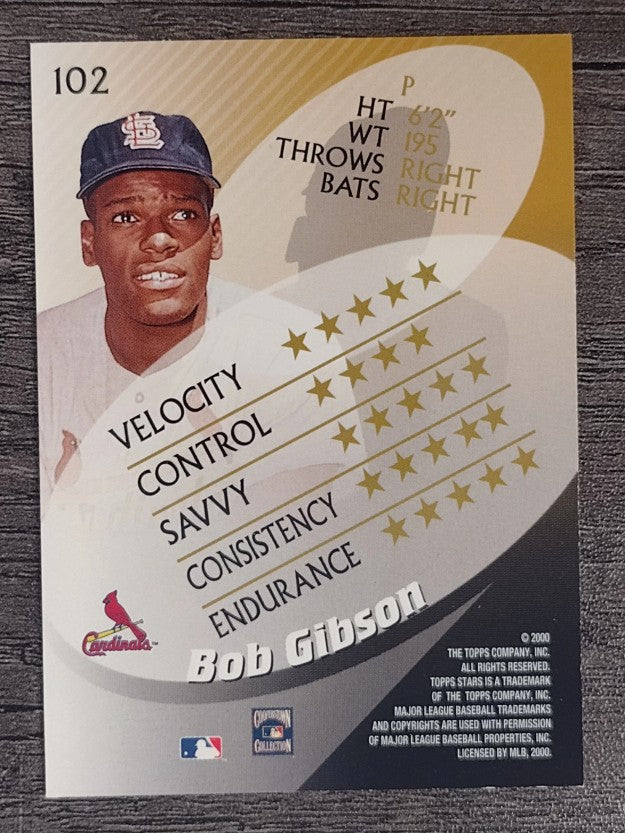 2000 Topps Stars #102 Bob Gibson
