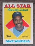 1988 Topps #392 Dave Winfield AS