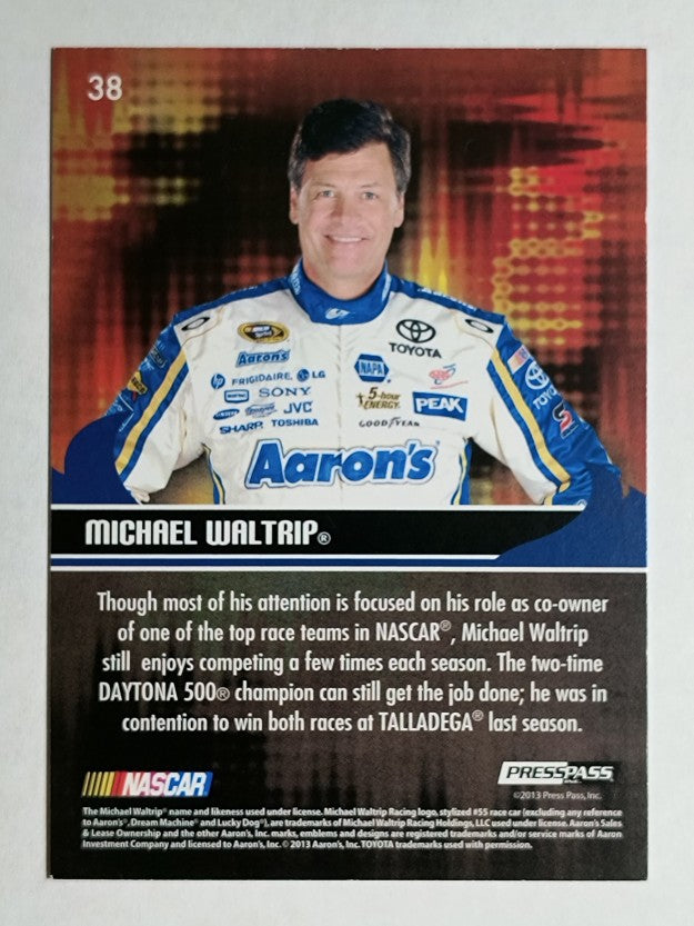 2013 Press Pass Ignite Proofs Cyan #38 Michael Waltrip