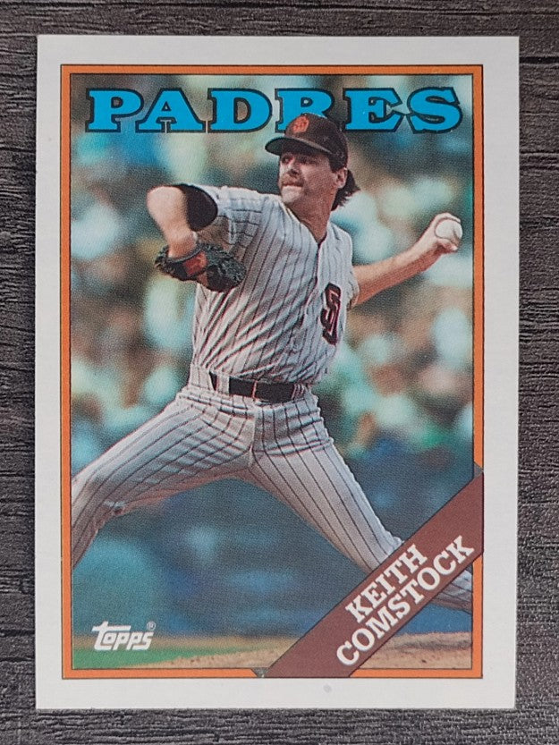 1988 Topps #778B Keith Comstock COR/Blue Padres