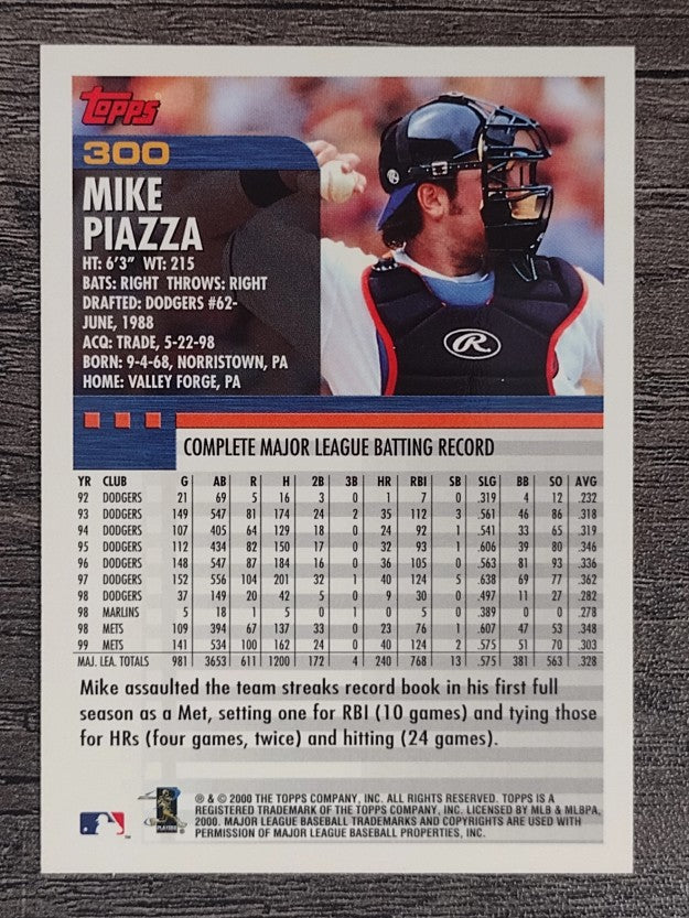 2000 Topps #300 Mike Piazza
