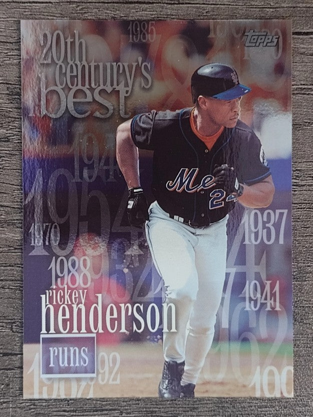 2000 Topps #234 Rickey Henderson 20CB