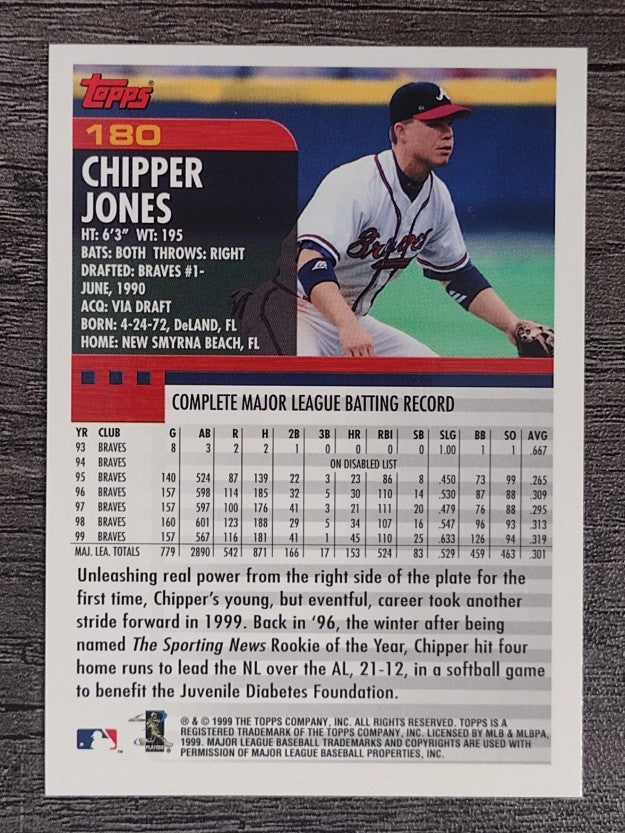 2000 Topps #180 Chipper Jones