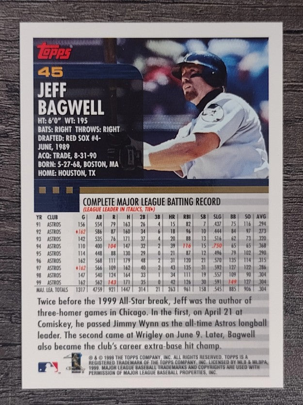 2000 Topps #45 Jeff Bagwell