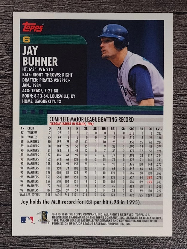 2000 Topps #6 Jay Buhner