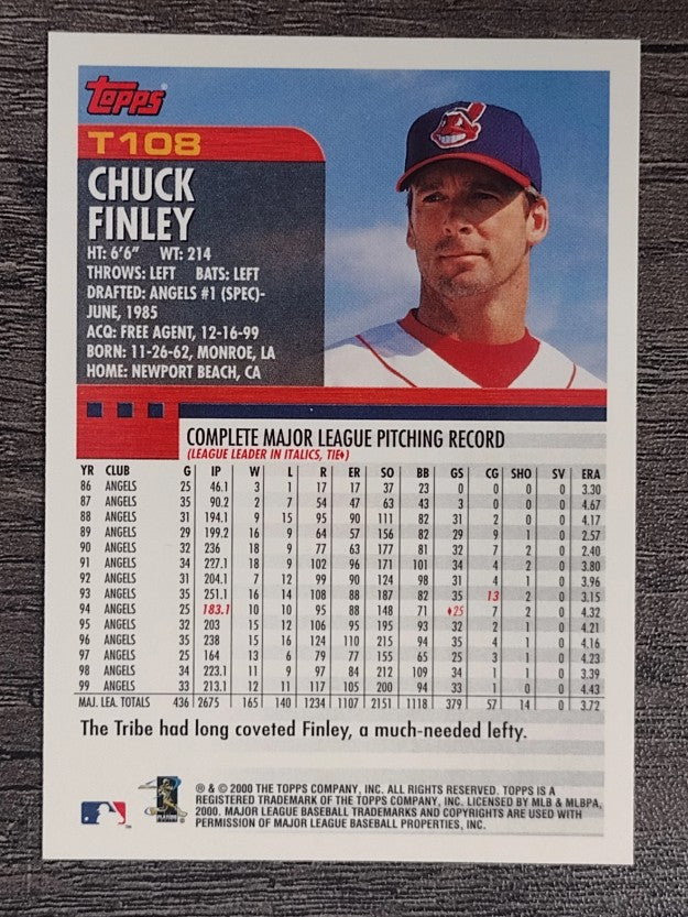 2000 Topps Traded #T108 Chuck Finley