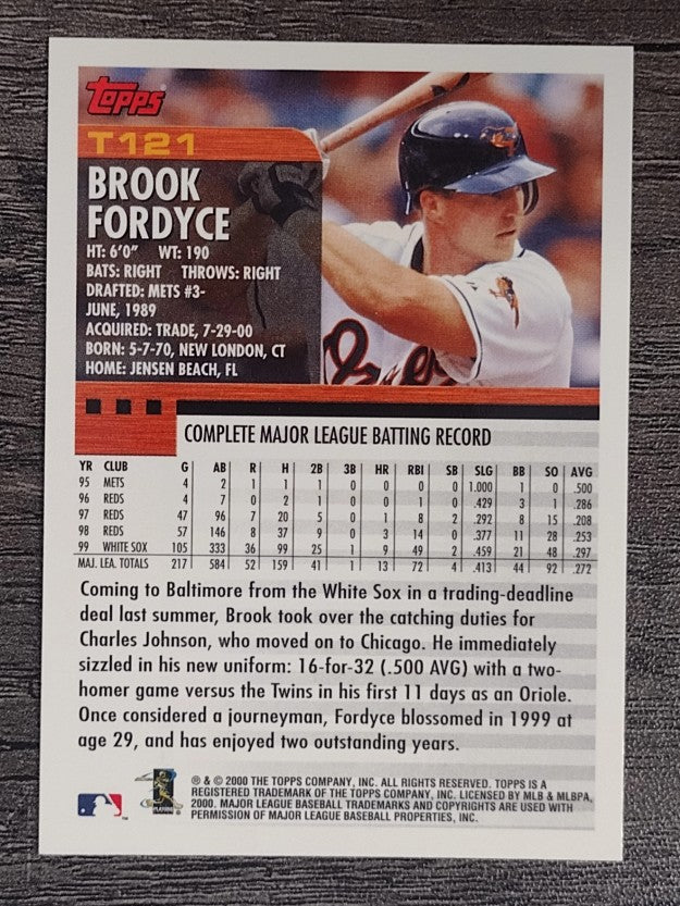 2000 Topps Traded #T121 Brook Fordyce