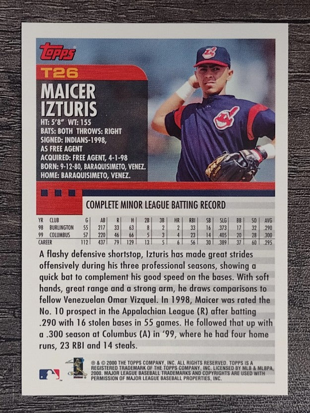 2000 Topps Traded #T26 Maicer Izturis RC