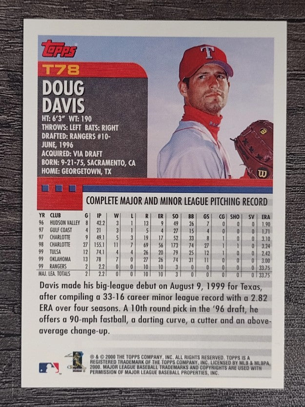 2000 Topps Traded #T78 Doug Davis