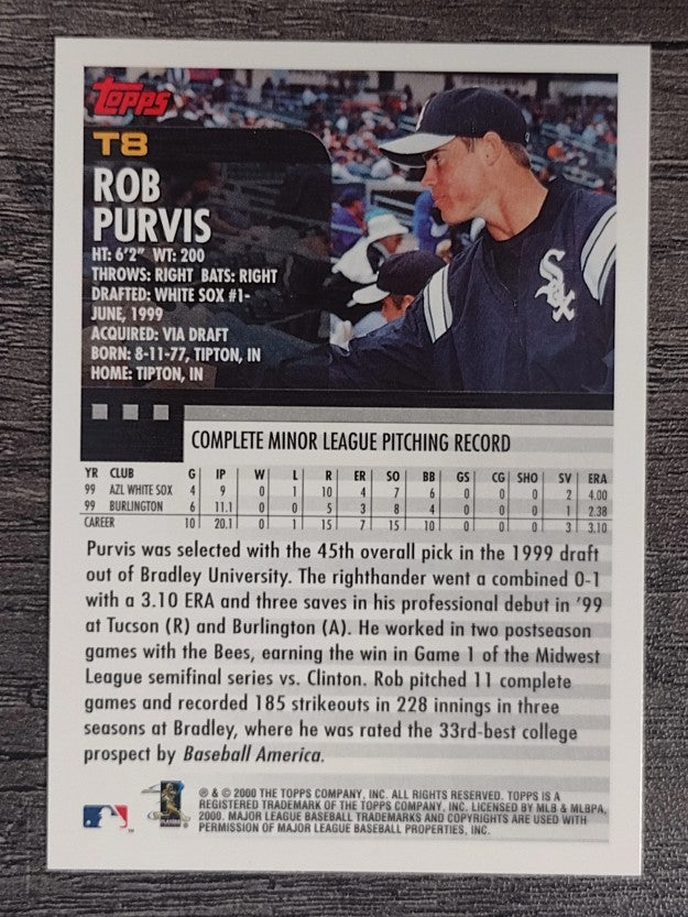 2000 Topps Traded #T8 Rob Purvis