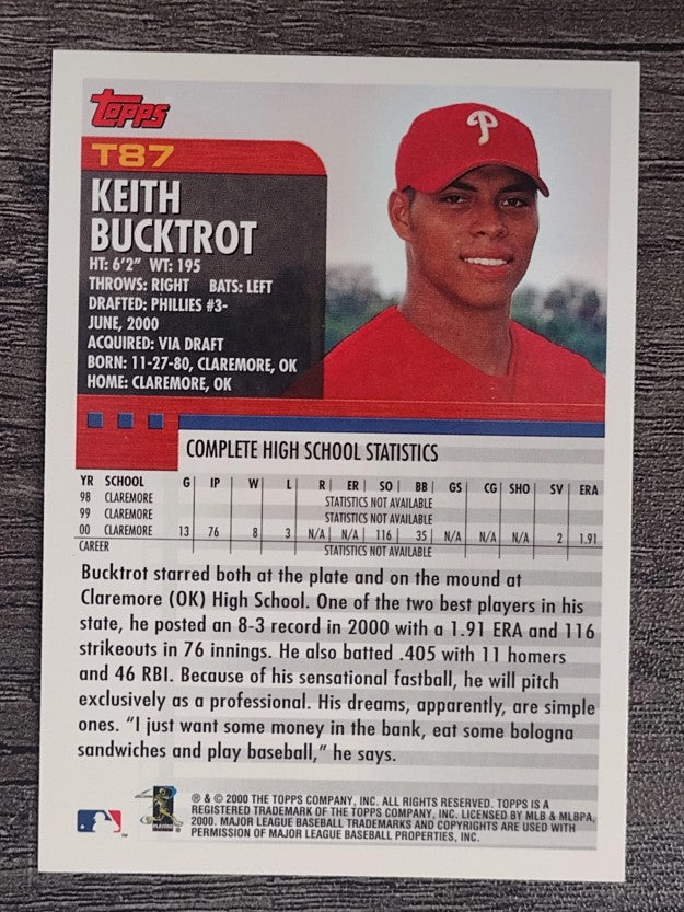 2000 Topps Traded #T87 Keith Bucktrot RC