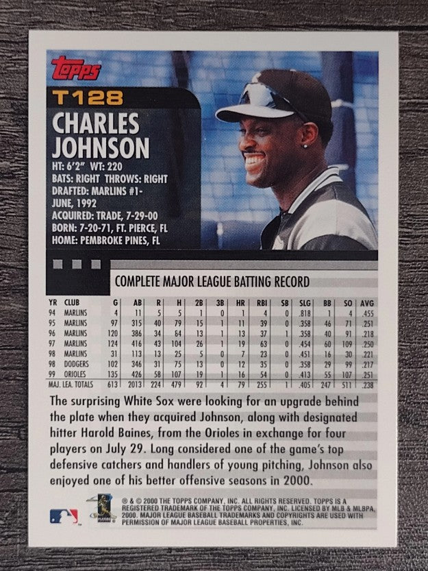 2000 Topps Traded #T128 Charles Johnson