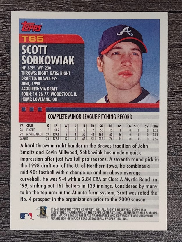 2000 Topps Traded #T65 Scott Sobkowiak RC