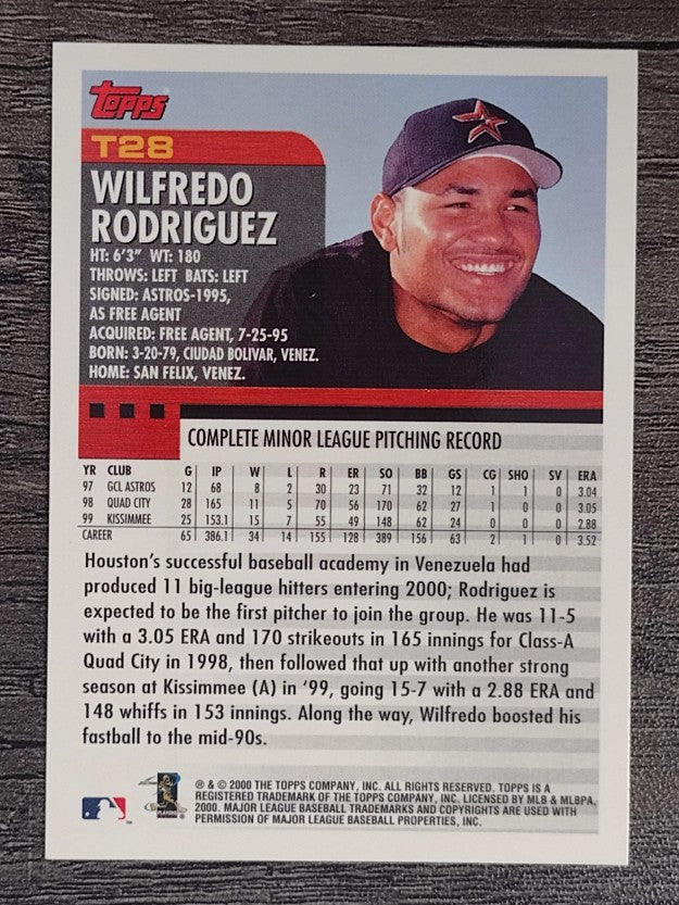 2000 Topps Traded #T28 Wilfredo Rodriguez RC