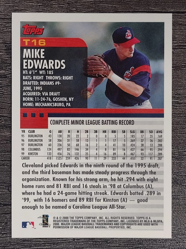 2000 Topps Traded #T16 Mike Edwards RC