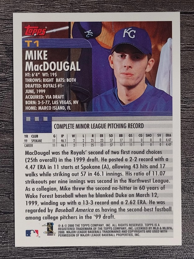 2000 Topps Traded #T1 Mike MacDougal