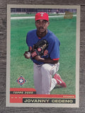 2000 Topps Traded #T43 Jovanny Cedeno RC