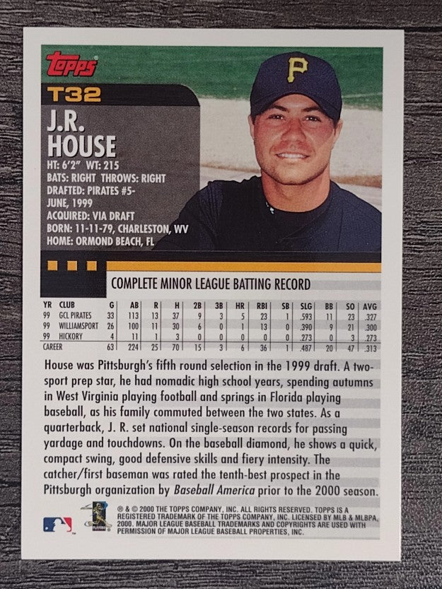 2000 Topps Traded #T32 J.R. House RC