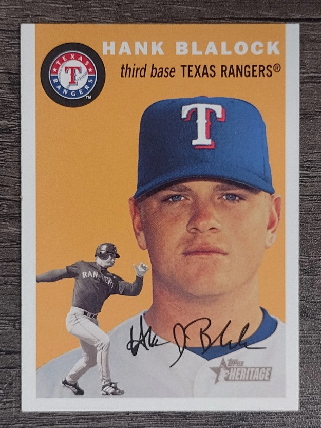 2003 Topps Heritage #205 Hank Blalock