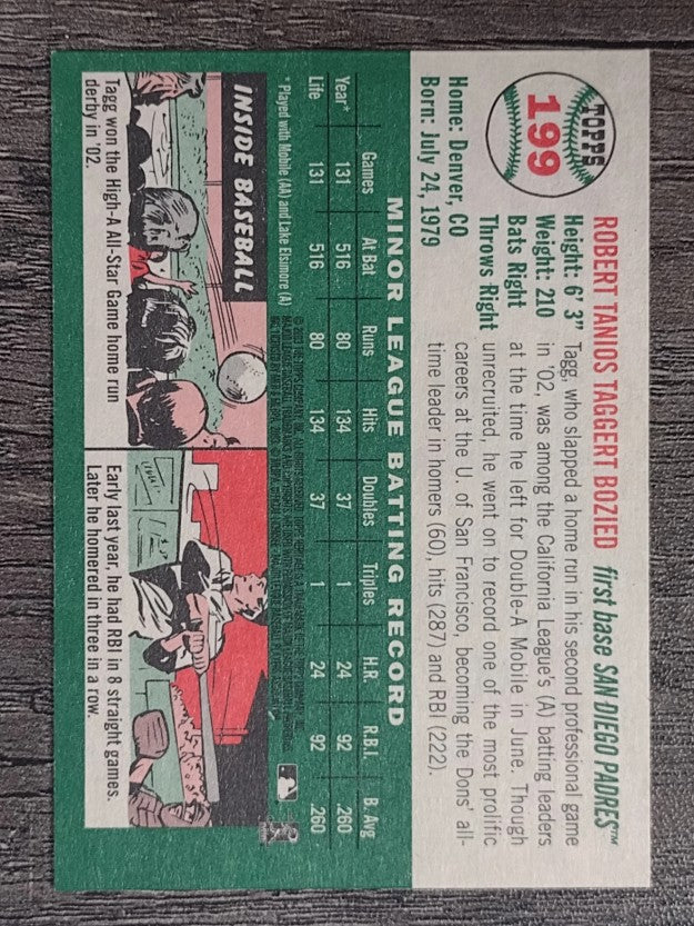 2003 Topps Heritage #199 Taggert Bozied