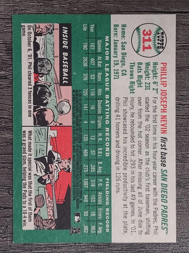 2003 Topps Heritage #311 Phil Nevin