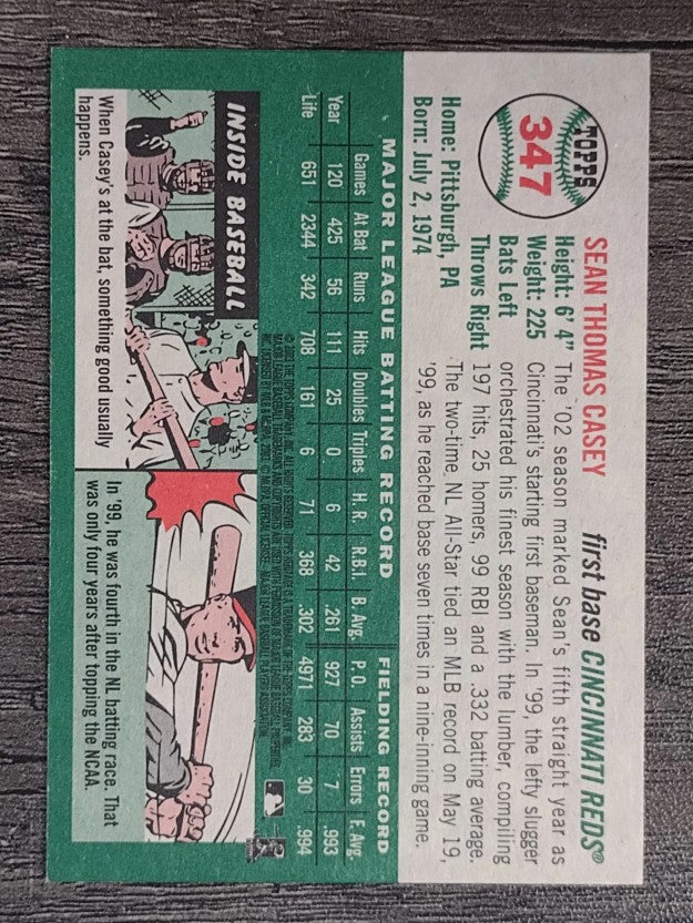 2003 Topps Heritage #347 Sean Casey