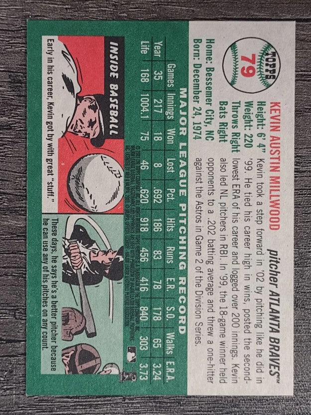 2003 Topps Heritage #79 Kevin Millwood