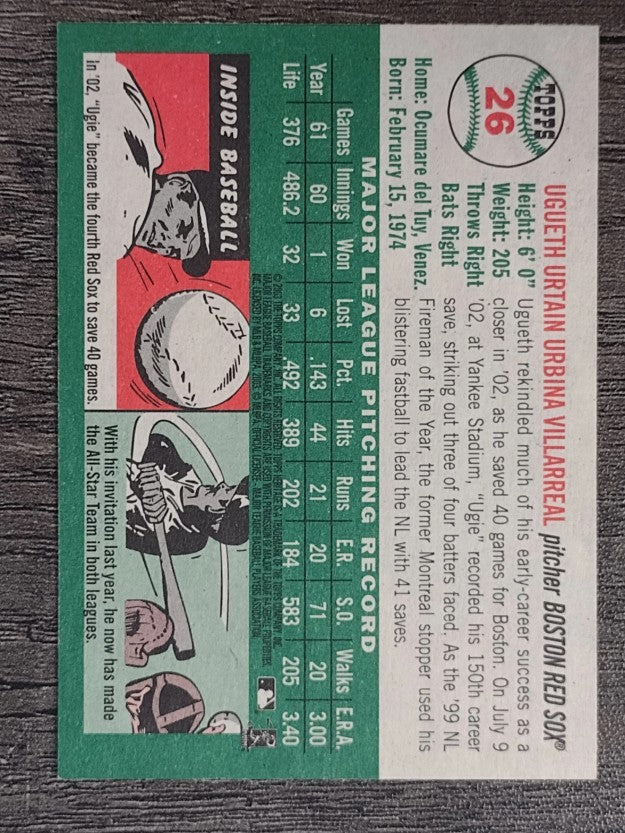 2003 Topps Heritage #26 Ugueth Urbina