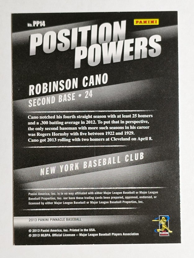 2013 Pinnacle Position Powers #14 Robinson Cano