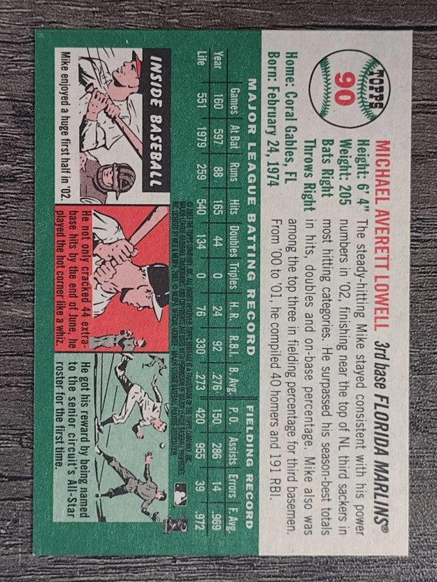 2003 Topps Heritage #90 Mike Lowell