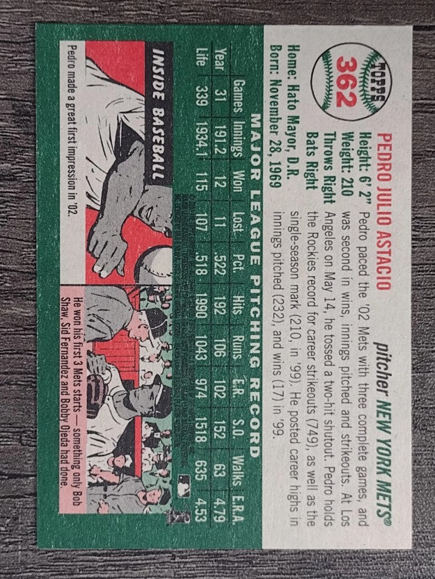 2003 Topps Heritage #362 Pedro Astacio