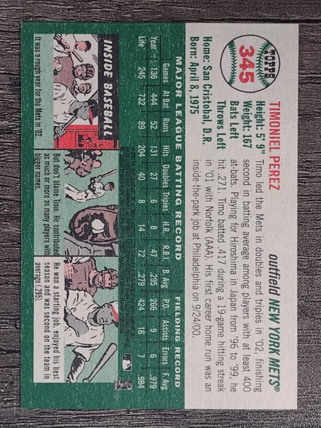 2003 Topps Heritage #345 Timo Perez