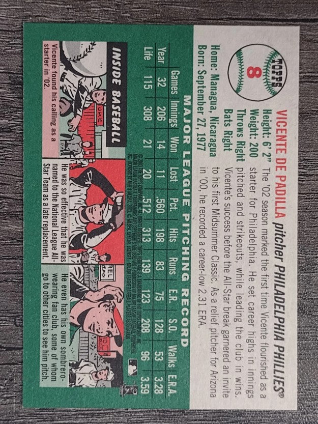 2003 Topps Heritage #8 Vicente Padilla