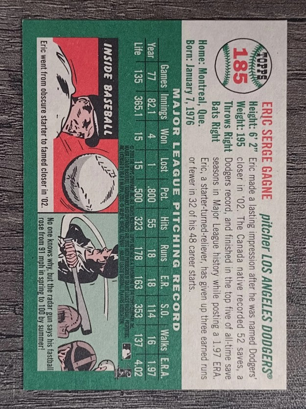 2003 Topps Heritage #185 Eric Gagne