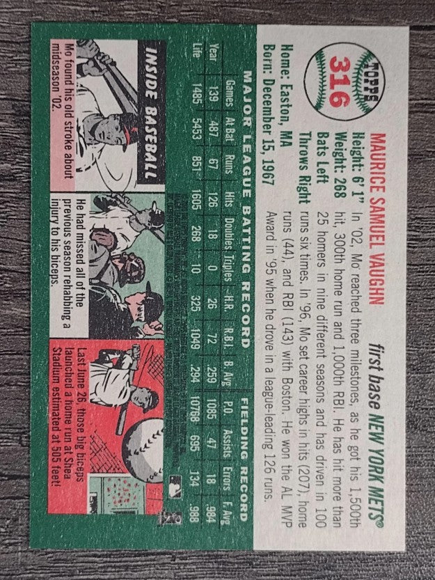 2003 Topps Heritage #316 Mo Vaughn
