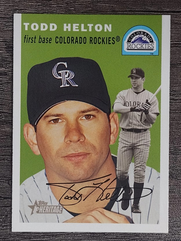 2003 Topps Heritage #20A Todd Helton Green