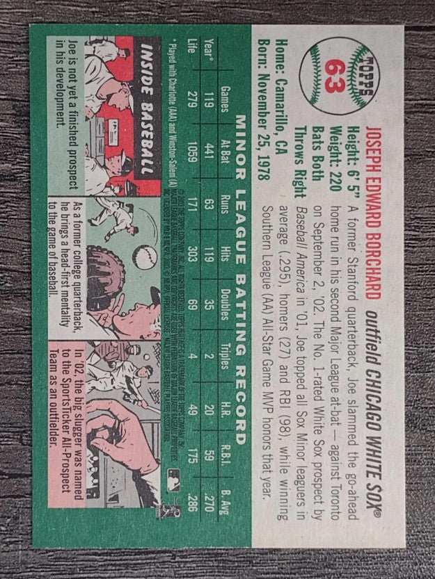 2003 Topps Heritage #63 Joe Borchard