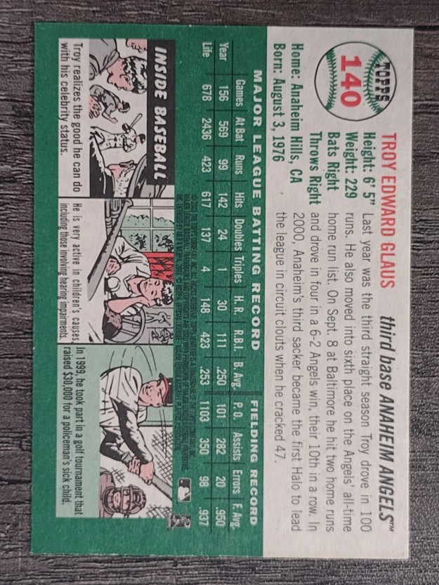 2003 Topps Heritage #140 Troy Glaus