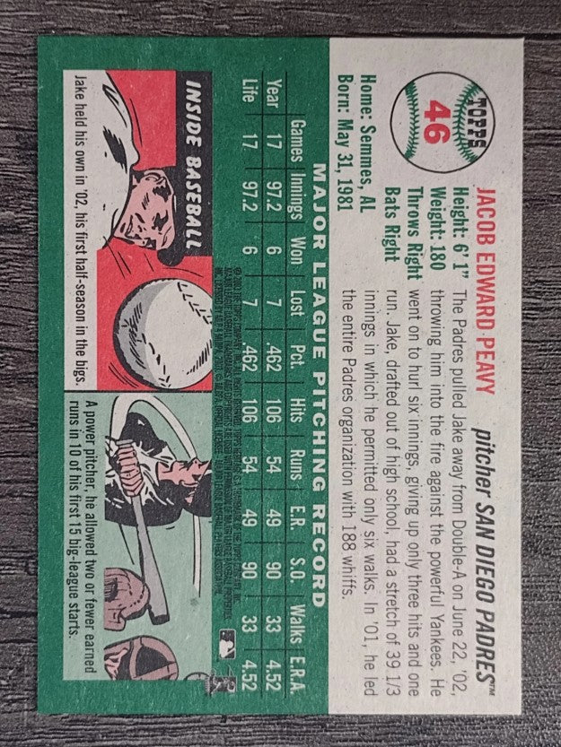 2003 Topps Heritage #46 Jake Peavy