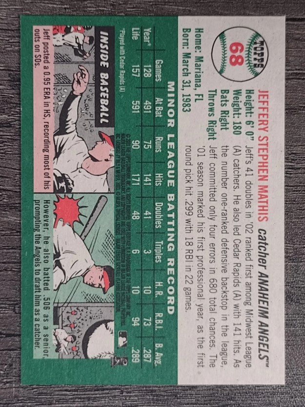 2003 Topps Heritage #68 Jeff Mathis