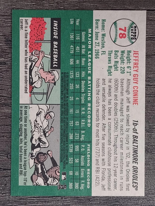 2003 Topps Heritage #78 Jeff Conine