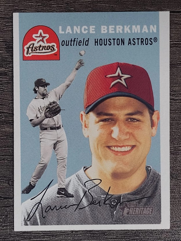 2003 Topps Heritage #18A Lance Berkman Blue