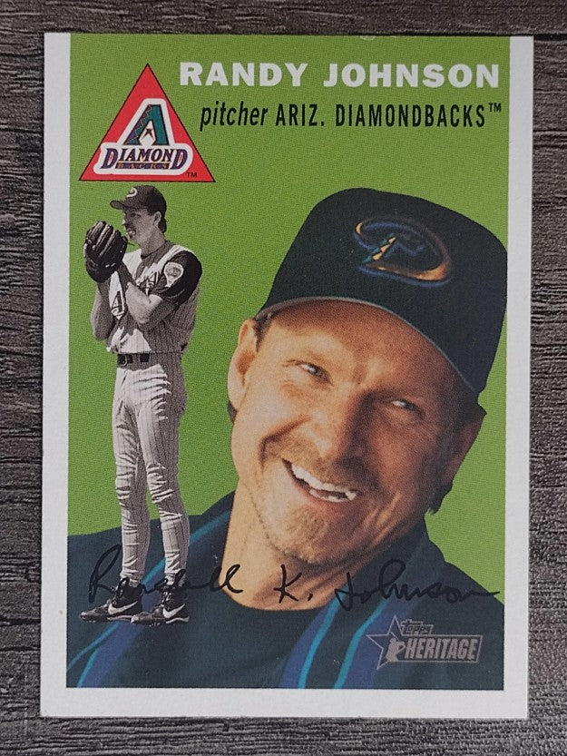 2003 Topps Heritage #80A Randy Johnson Green