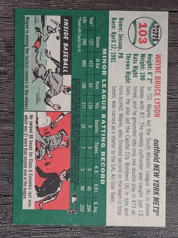 2003 Topps Heritage #103 Wayne Lydon RC