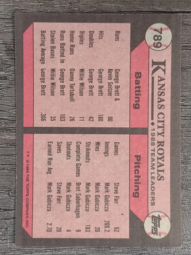 1989 Topps #789 Bo Jackson TL