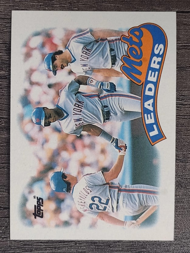 1989 Topps #291 Darryl Strawberry/Keith Hernandez/Kevin McReynolds TL