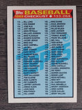 1989 Topps #258 Checklist 133-264