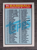 1989 Topps #118 Checklist 1-132