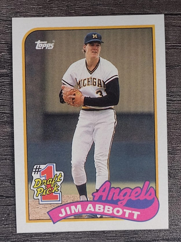 1989 Topps #573 Jim Abbott FDP RC